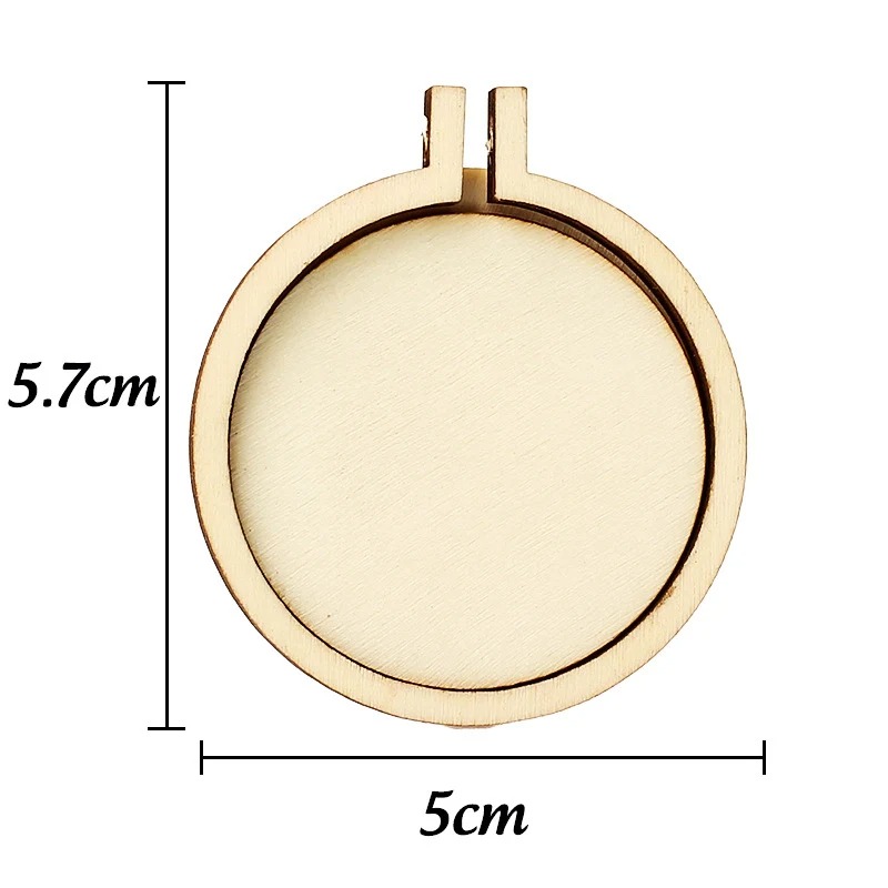 Wood Ring Blank - 1/3/5 Buah Cincin Lingkaran Bordir Kayu