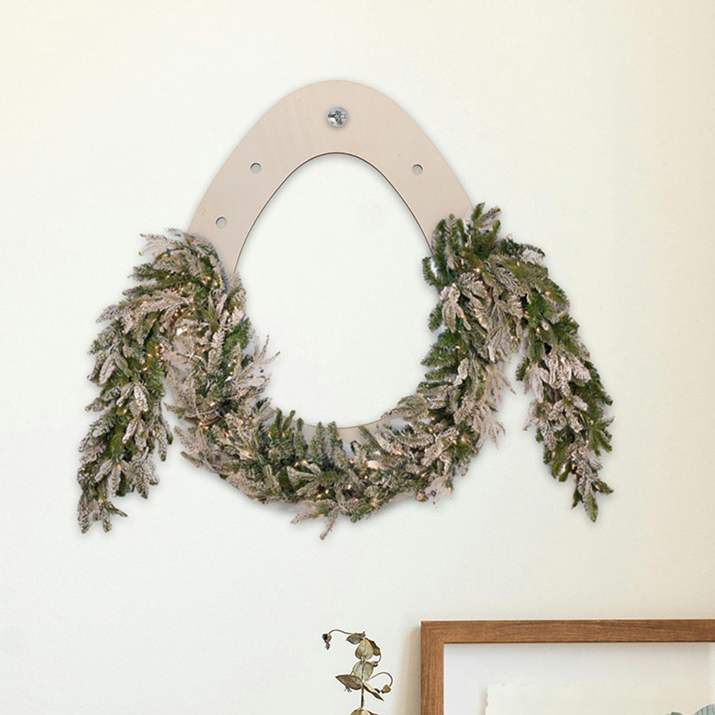 Wood Ring Blank - Bingkai Rangka Karangan Bunga Paskah Buatan