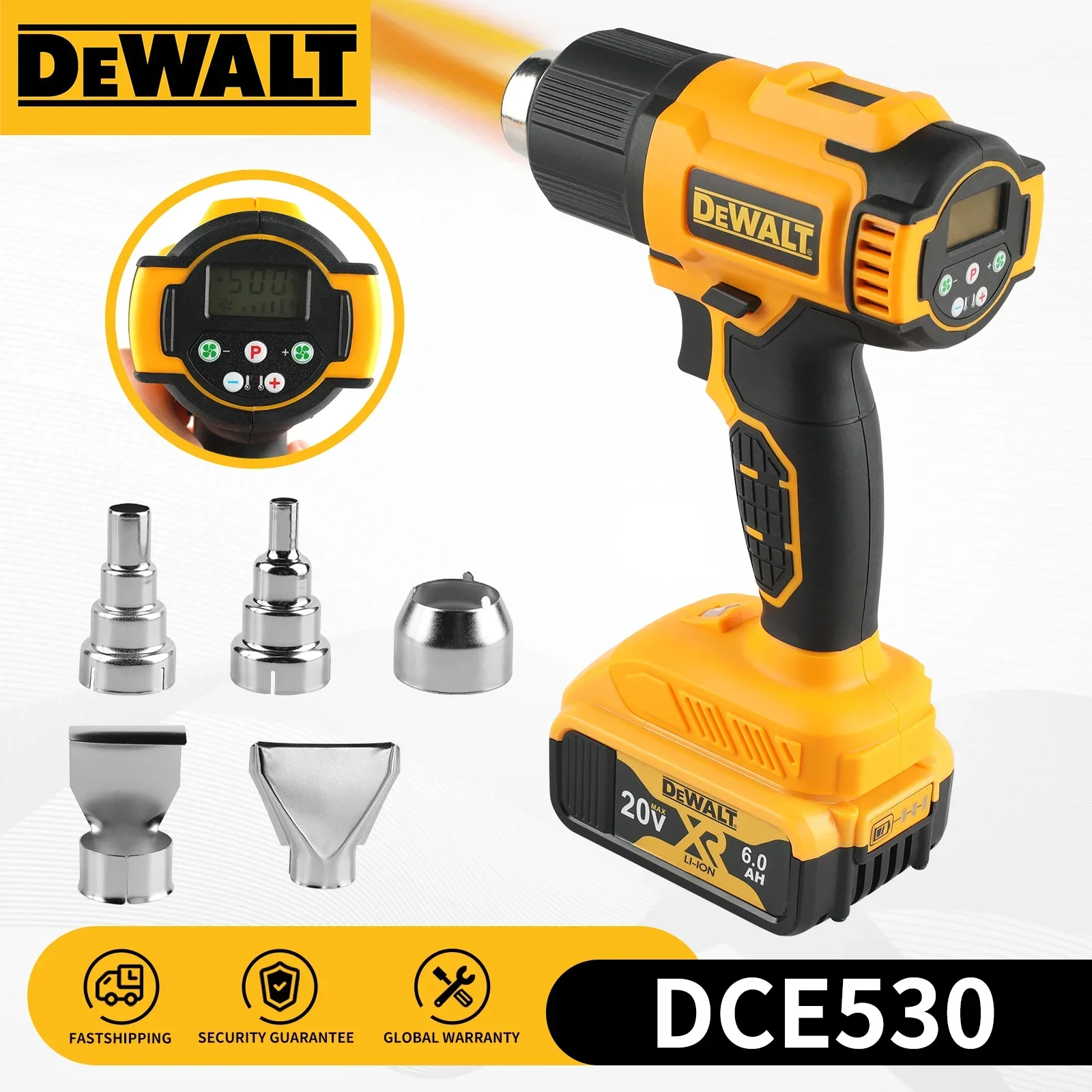 Heat Gun Small - DeWALT DCE530, Pistol Pemanas Nirkabel 20V,