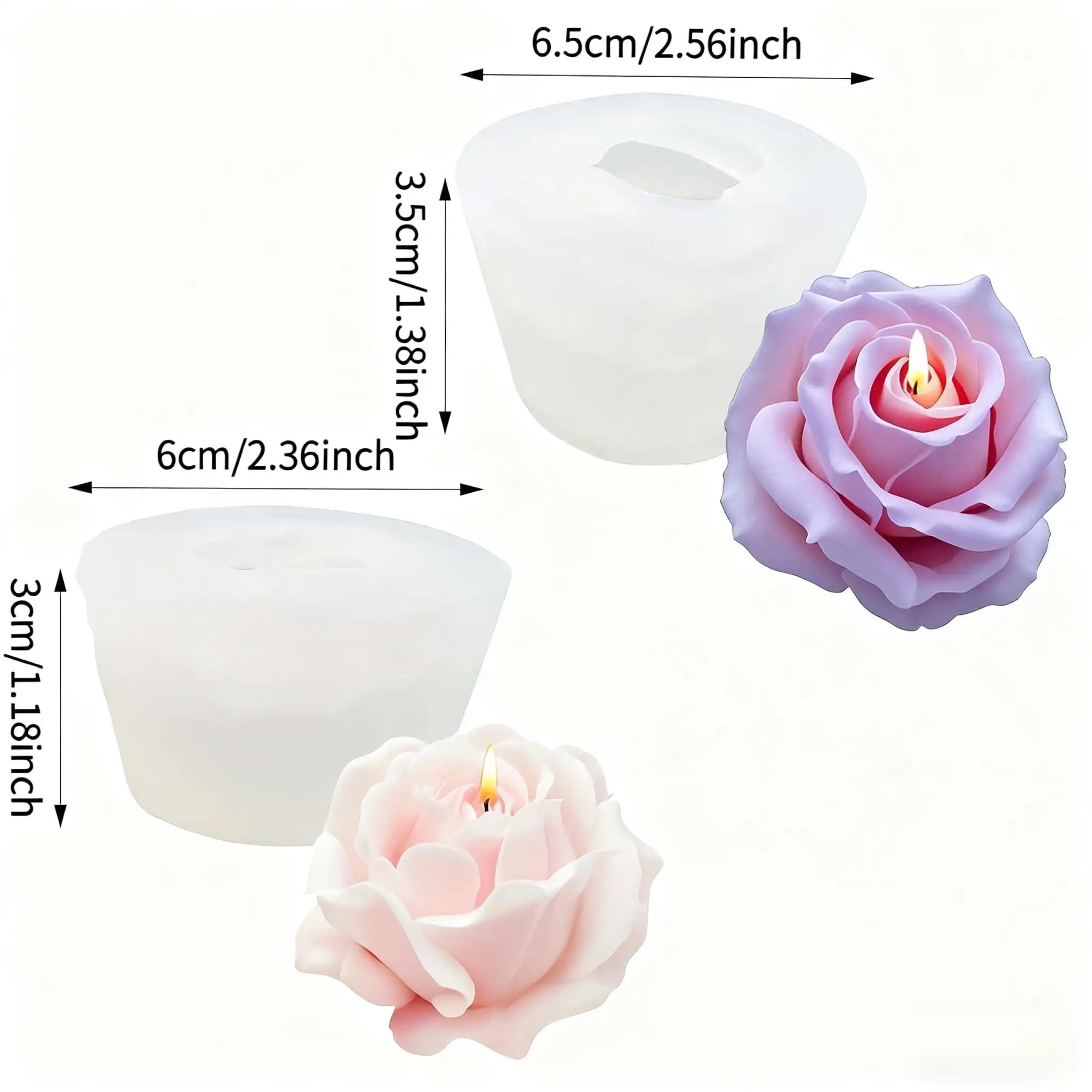 2 Buah Cetakan Lilin Silikon B - Resin Craft Ideas ulasan dan harga