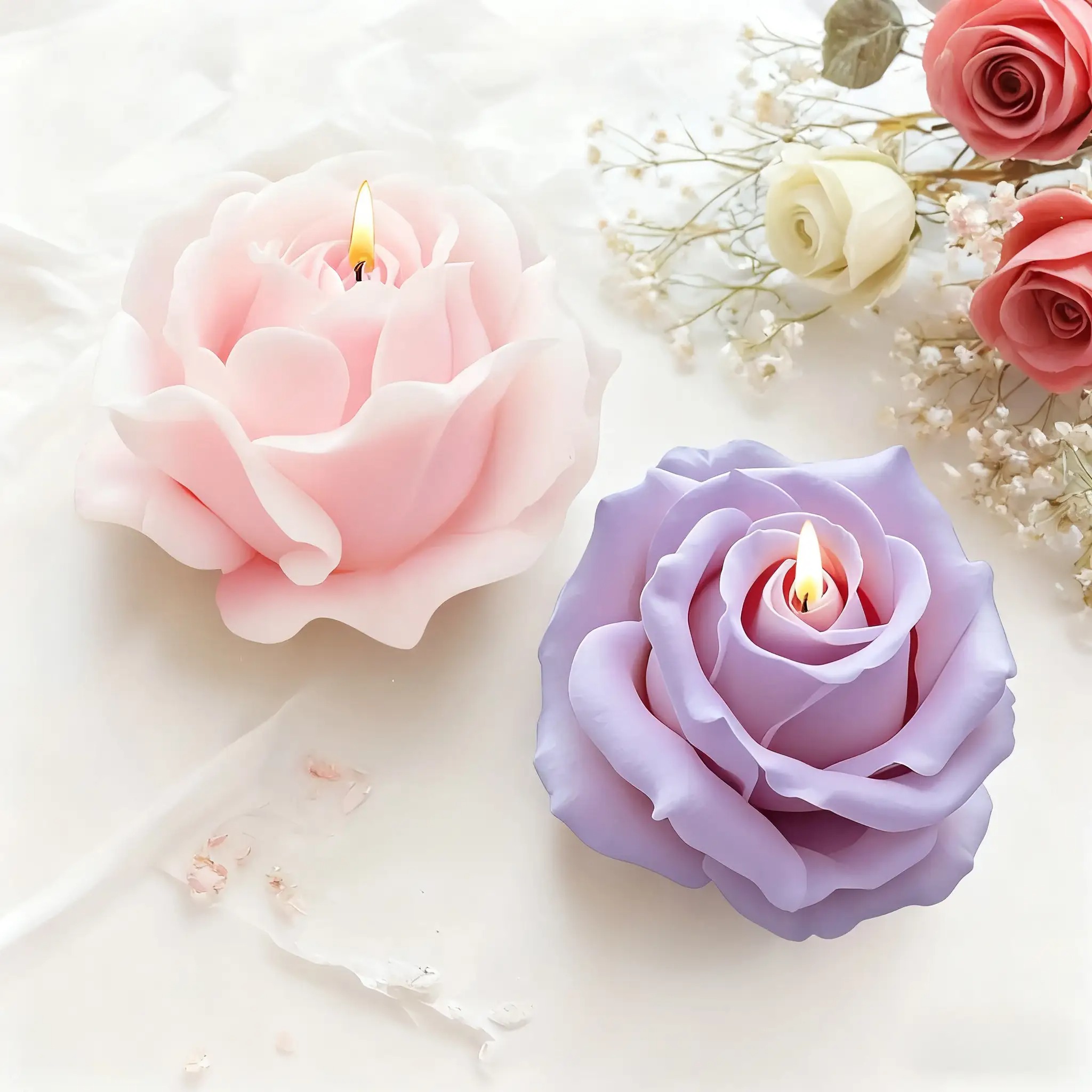 2 Buah Cetakan Lilin Silikon B - Resin Craft Ideas ulasan dan harga
