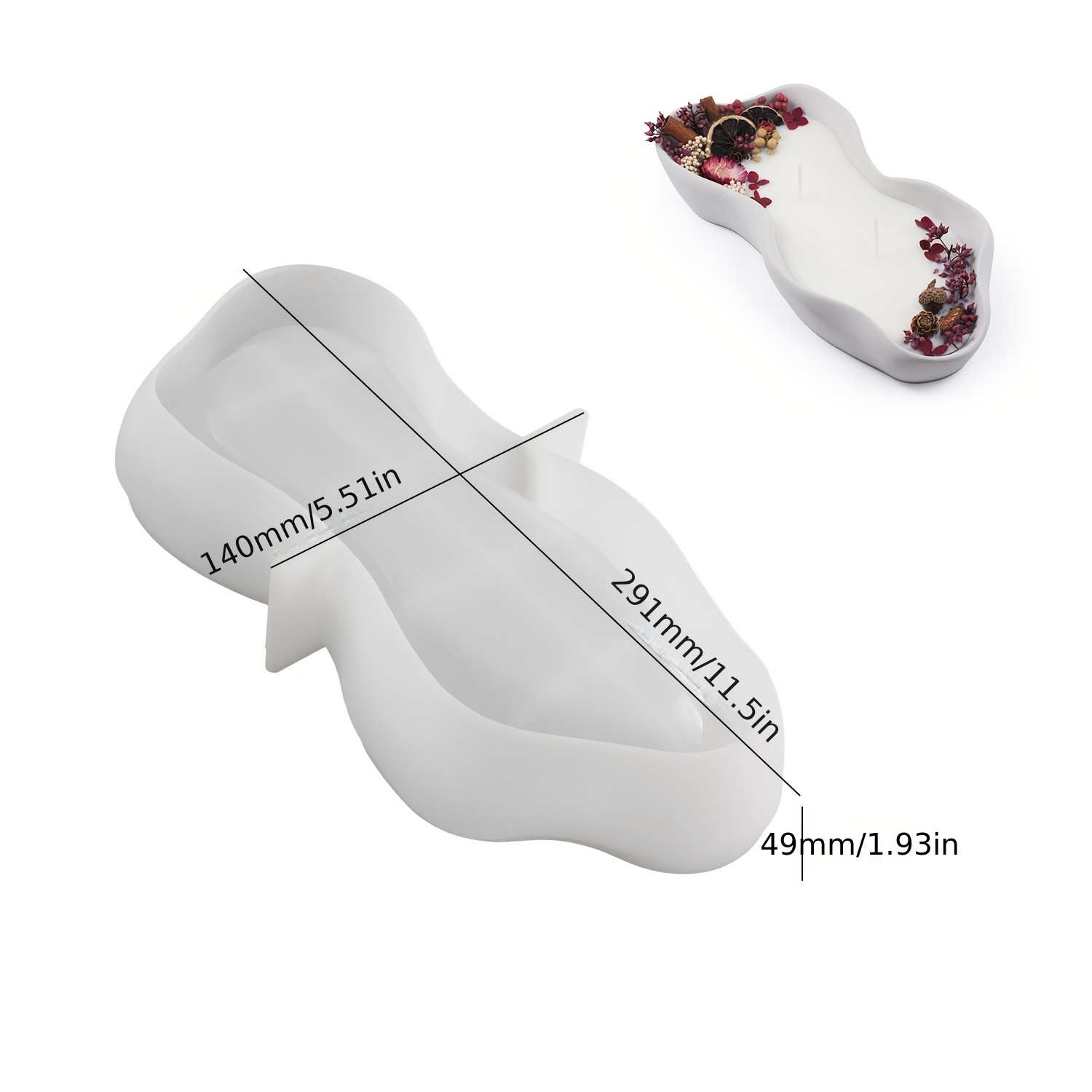 1 Cetakan Silikon Oval Besar T - Resin Craft Ideas ulasan dan harga