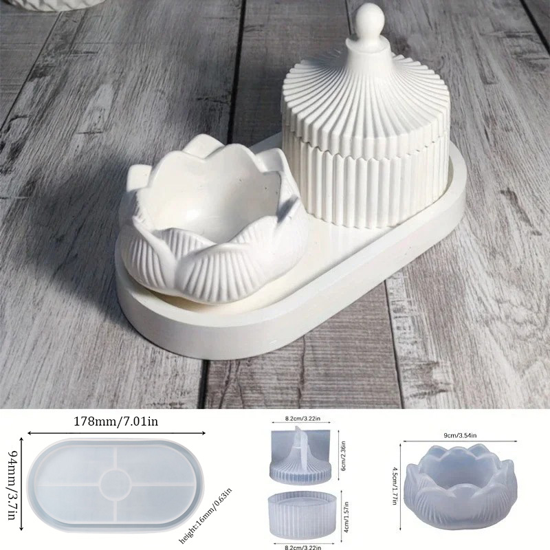 Tempat Lilin Teratai DIY 3 Bua - Resin Craft Ideas ulasan dan harga