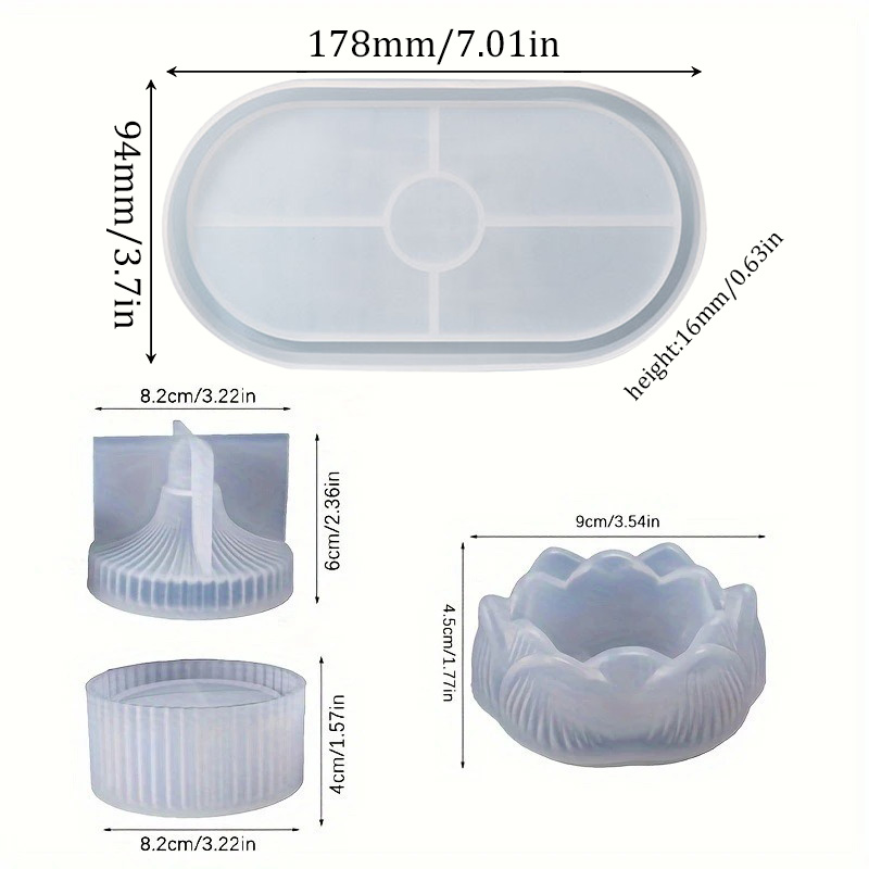 Tempat Lilin Teratai DIY 3 Bua - Resin Craft Ideas ulasan dan harga