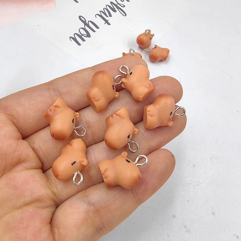 10pcs Gantungan Kunci Capybara - Resin Crafts Diy ulasan dan harga