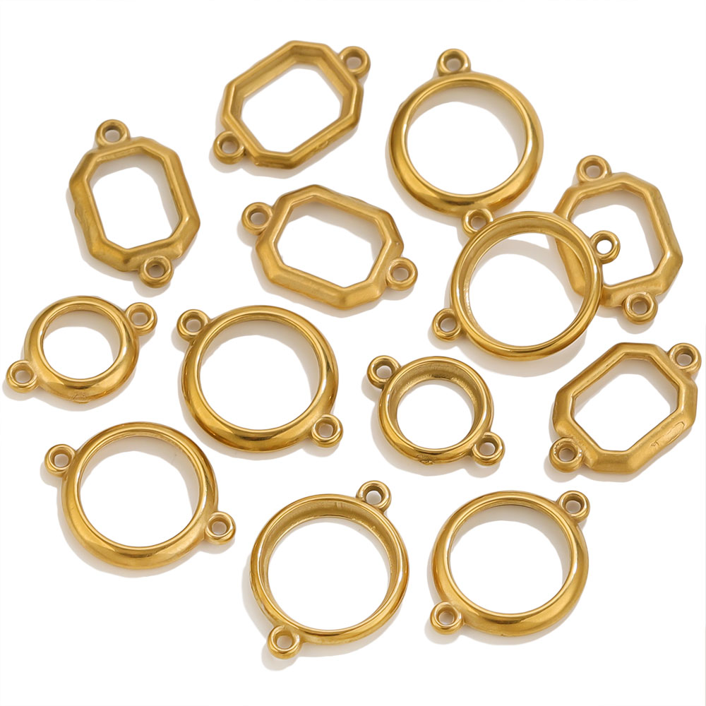 10Pcs Liontin Lingkaran Berlub - Bezels Set Pendant ulasan dan harga